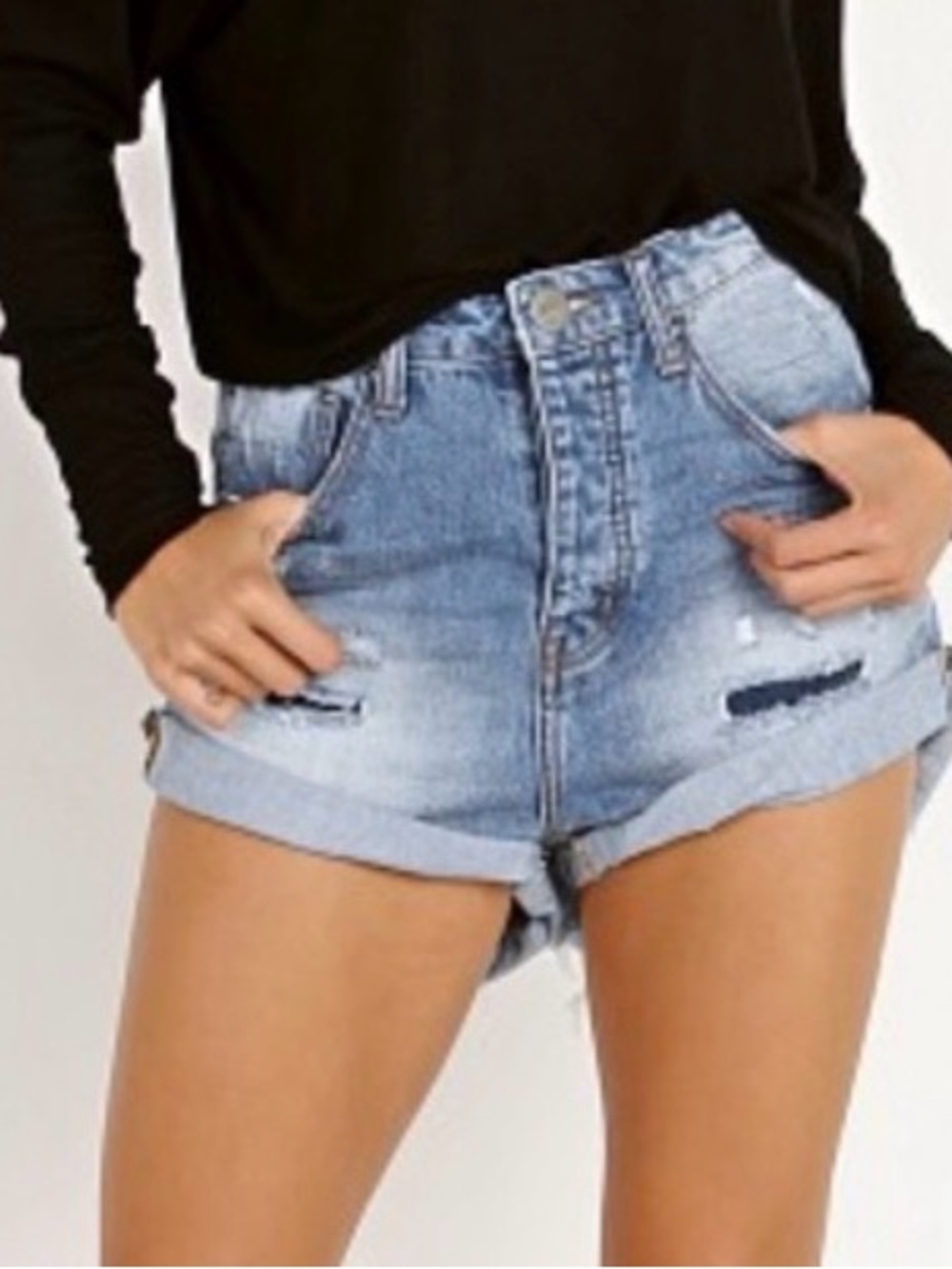 One Teaspoon High Waist Bandits Surf Cowboy Short, sz 27